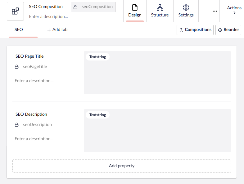 Setting up the document types